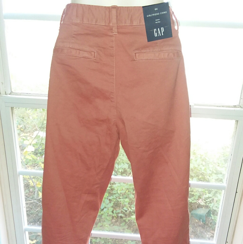 Peach Girlfriend Chino Gap Jeans sz 4 - Picture 6 of 6